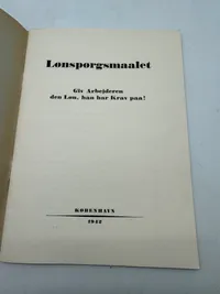Originalt Sjældent D.N.S.A.P. propaganda hæfte WW2