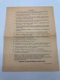 Original D.N.S.A.P. valgflyer WW2