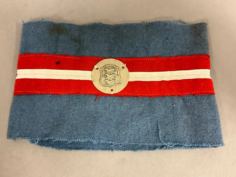 Original Frihedskæmper Armbind fra den Danske Brigade i Sverige WW"