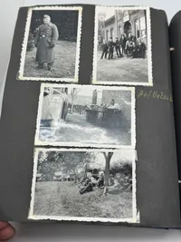 Originalt Tysk fotoalbum Luftwaffe Bla. Danmark 1940, gode fotos af forskellige fly