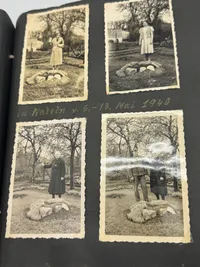 Originalt Tysk fotoalbum Luftwaffe Bla. Danmark 1940, gode fotos af forskellige fly