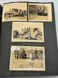 Originalt Tysk fotoalbum Luftwaffe Bla. Danmark 1940, gode fotos af forskellige fly
