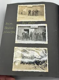 Originalt Tysk fotoalbum Luftwaffe Bla. Danmark 1940, gode fotos af forskellige fly