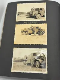 Originalt Tysk fotoalbum Luftwaffe Bla. Danmark 1940, gode fotos af forskellige fly