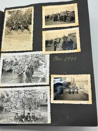 Originalt Tysk fotoalbum Luftwaffe Bla. Danmark 1940, gode fotos af forskellige fly