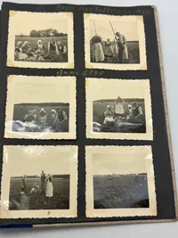 Originalt Tysk fotoalbum Luftwaffe Bla. Danmark 1940, gode fotos af forskellige fly