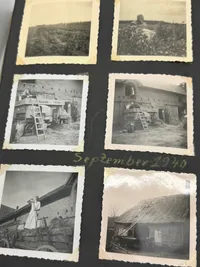 Originalt Tysk fotoalbum Luftwaffe Bla. Danmark 1940, gode fotos af forskellige fly