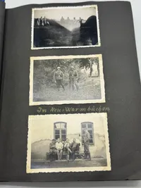 Originalt Tysk fotoalbum Luftwaffe Bla. Danmark 1940, gode fotos af forskellige fly