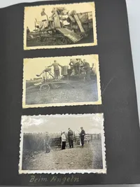 Originalt Tysk fotoalbum Luftwaffe Bla. Danmark 1940, gode fotos af forskellige fly
