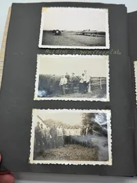 Originalt Tysk fotoalbum Luftwaffe Bla. Danmark 1940, gode fotos af forskellige fly