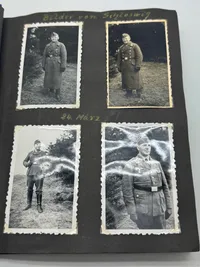Originalt Tysk fotoalbum Luftwaffe Bla. Danmark 1940, gode fotos af forskellige fly