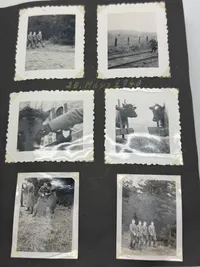 Originalt Tysk fotoalbum Luftwaffe Bla. Danmark 1940, gode fotos af forskellige fly