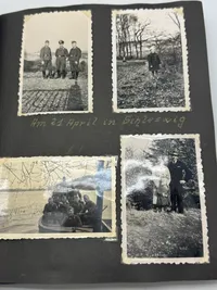 Originalt Tysk fotoalbum Luftwaffe Bla. Danmark 1940, gode fotos af forskellige fly