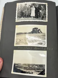 Originalt Tysk fotoalbum Luftwaffe Bla. Danmark 1940, gode fotos af forskellige fly