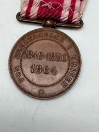 Original  Erindringsmedaljen for Krigen 1848-50 og 1864