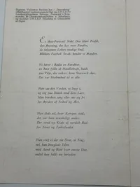 Ekstremt sjælden originalt program fra Von Schalburgs mindehøjtid, kendes kun i ganske få eksemplarer