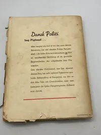Dansk politi bag pigtraad