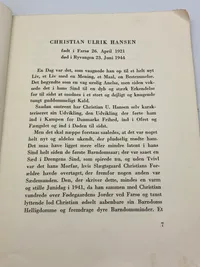 Christian Ulrik Hansen - sidste breve fra en modstandsmand