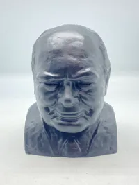 Store statsmænd - Churchill (malet, samt hullet til mønterne er lukket til)