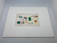 Sjældent originalt brev sendt til kunstmaler Henrik Pryds Beck, som han efter modtagelse har  malet