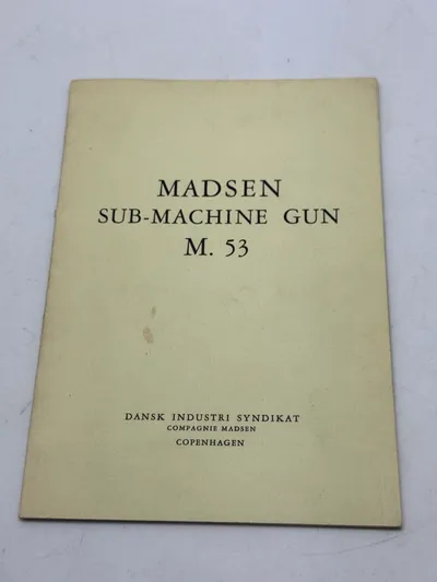 Sjælden original Madsen manual