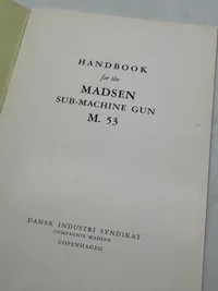 Sjælden original Madsen manual