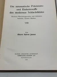 Sjælden original Madsen manual