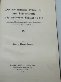Sjælden original Madsen bog - med dedikation