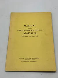 Sjælden original Madsen manual