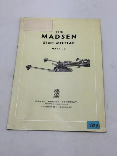 Sjælden original Madsen manual