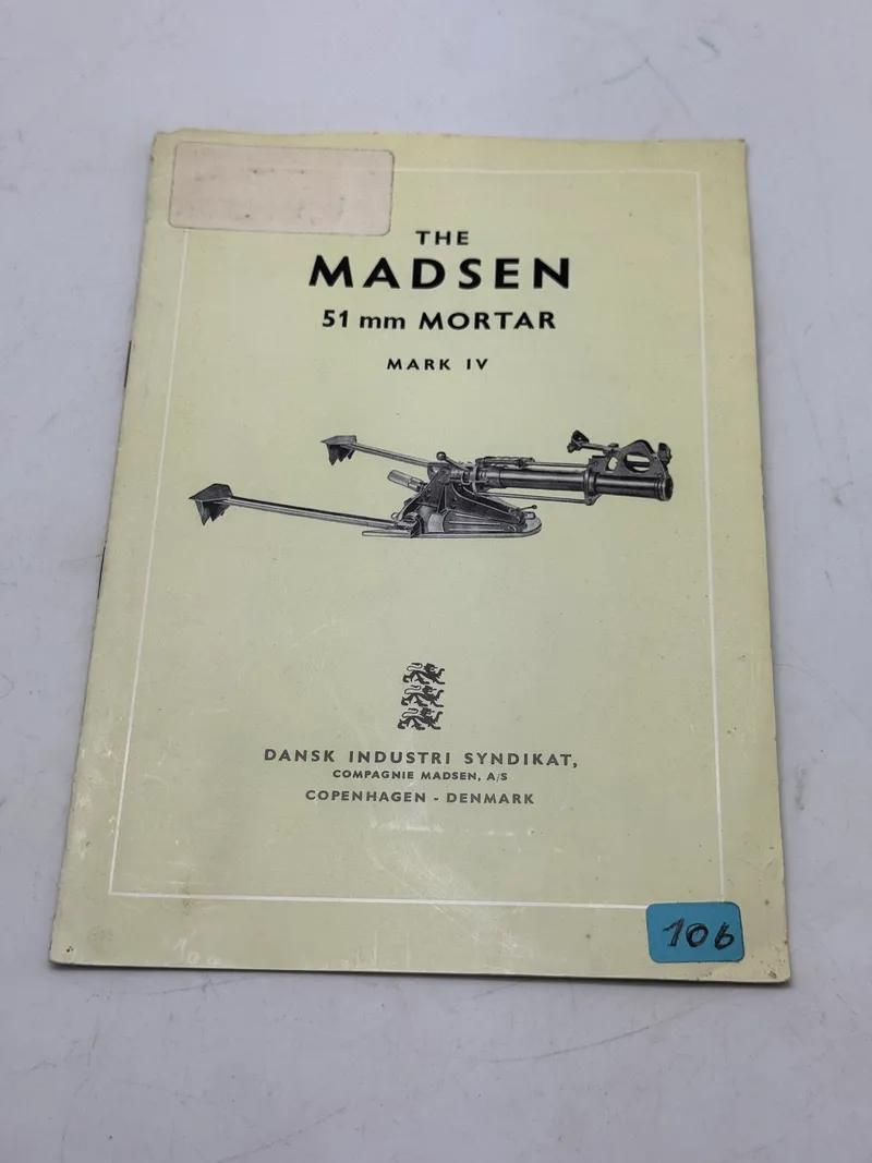Sjælden original Madsen manual