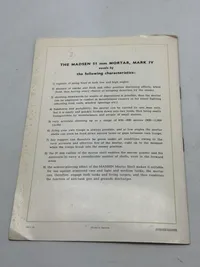 Sjælden original Madsen manual