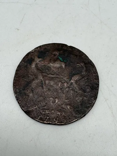 Original mønt -Bombay Presidency, Coppe ( East indian Company ) ½ pice - 1796