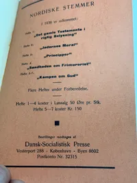 Originalt hæfte - Kampen om gud - Dansk Socialistisk presse