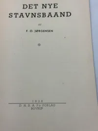 Sjældent originalt DNSAP hæfte - Det nye stavnsbånd