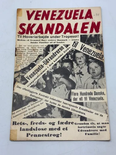 Sjældent originalt DNSAP hæfte - Venezuela skandalen
