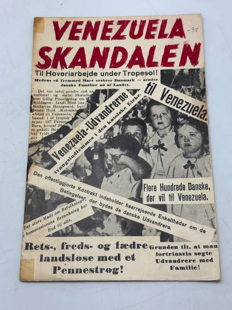 Sjældent originalt DNSAP hæfte - Venezuela skandalen