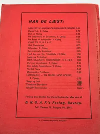 Sjældent originalt DNSAP hæfte - fra liberalisme til socialisme