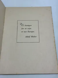 Ekstremt sjældent original hvervebrocure til Frikorps Danmark - Kendes kun i få eksemplarer