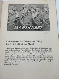 Ekstremt sjældent original hvervebrocure til Frikorps Danmark - Kendes kun i få eksemplarer