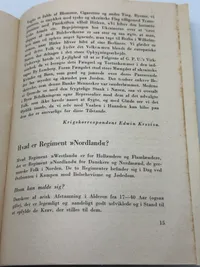 Ekstremt sjældent original hvervebrocure til Frikorps Danmark - Kendes kun i få eksemplarer