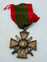 Originalt Fransk Croix de Guerre 1939–1945