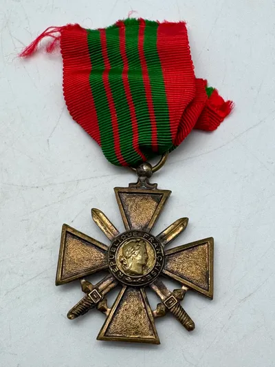Originalt Fransk Croix de Guerre 1939–1945