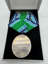 Original HJV 25 års tegn af sterlingsølv