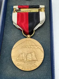 Original US WW2 medalje i æske: US Army of Occupation Service