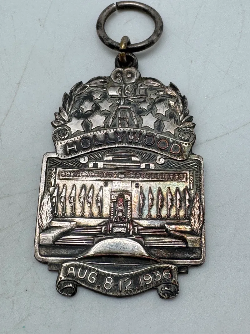Original Vintage Medal / Award - 1936 Hollywood American Legion