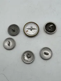 Samling original Tyske WW2 knapper bla. Generals knap
