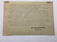 Originalt Oprop nedkastet over Danmark den 9 April 1940