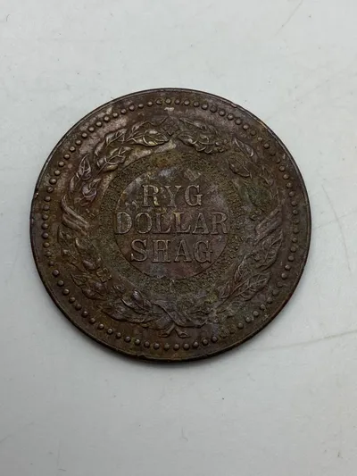 Original reklame mønt fra Dollar shag tobak