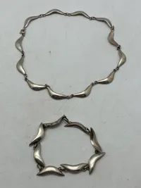 Halskæde og armbånd -925 sterlingsølv